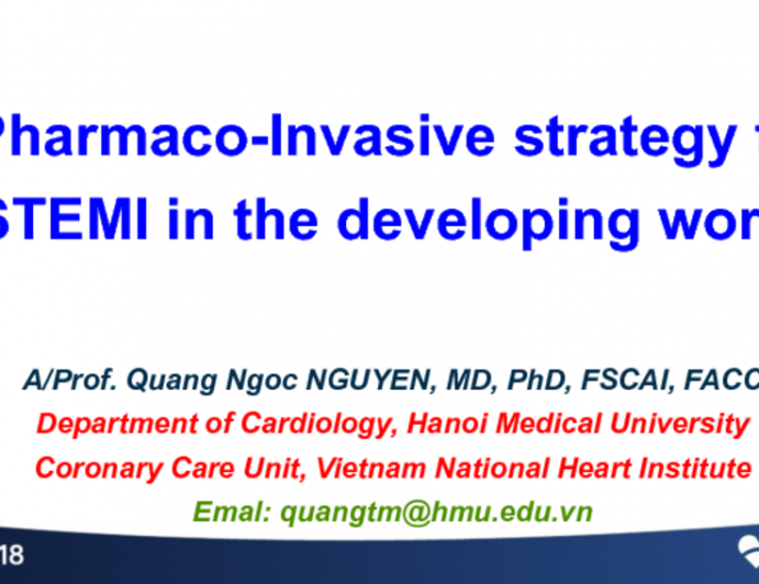 Case Presentation From Vietnam: Pharmacoinvasive Strategy In the Developing World