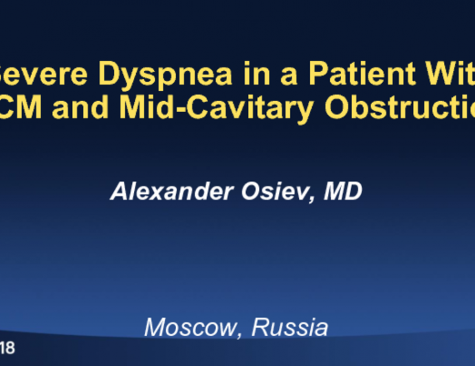 Case #5: Severe Dyspnea in a Patient With HCM and Mid-Cavitary Obstruction