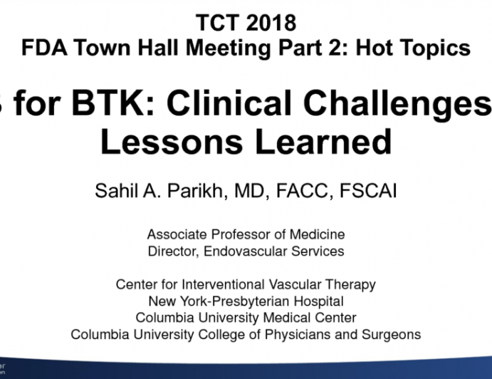 DCB For BTK: Clinical Challenges And Lessons Learned | Tctmd.com