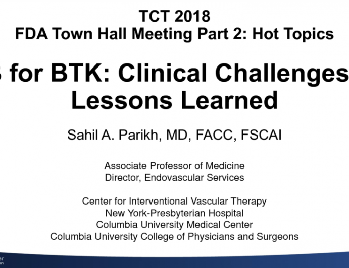 DCB for BTK: Clinical Challenges and Lessons Learned
