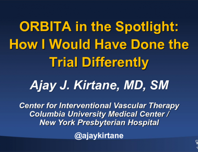ORBITA in the Spotlight: How I Would Have Done the Trial Differently