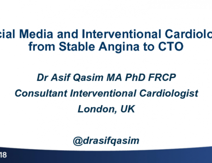 Social Media and PCI: From Stable Angina to CTOs