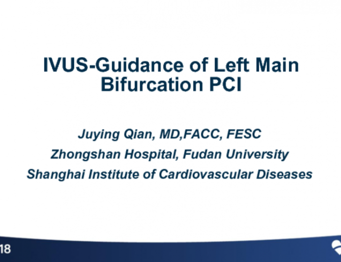 Case #1: FFR- and IVUS-Guidance of Left Main Bifurcation PCI