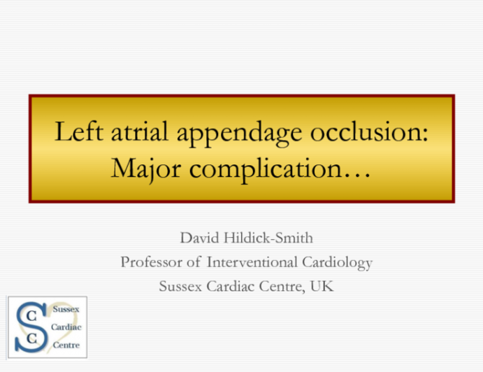 Case #11: Major Complication of an LAA Closure Procedure in a Frail, Elderly Patient