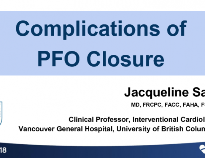 Complications of PFO Closure