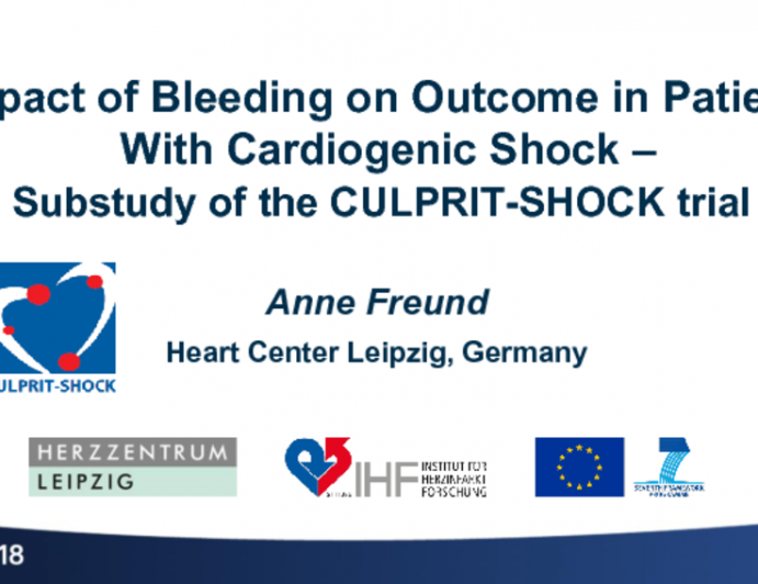 TCT-24: Impact of Bleeding on Outcome and Predictive Value of Bleeding Scores in Patients With Cardiogenic Shock - a Substudy of the CULPRIT-SHOCK trial