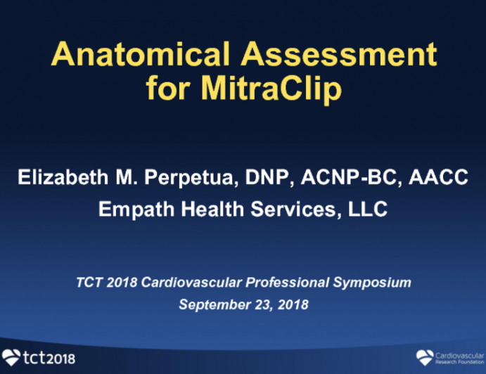 Anatomical Assessment for the MitraClip