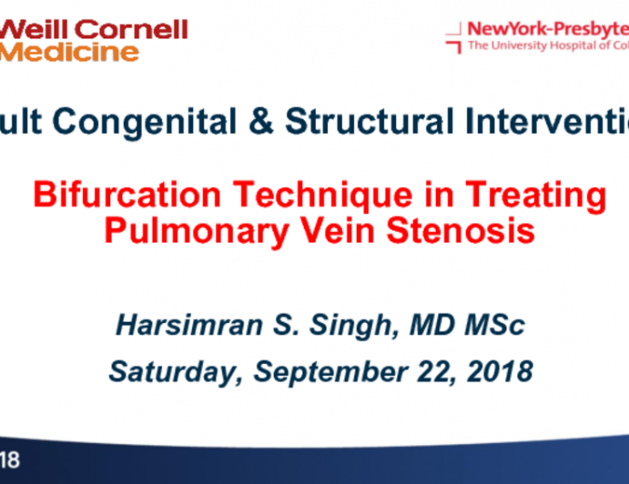 Case #7: Bifurcation Stenting for Pulmonary Vein Stenosis