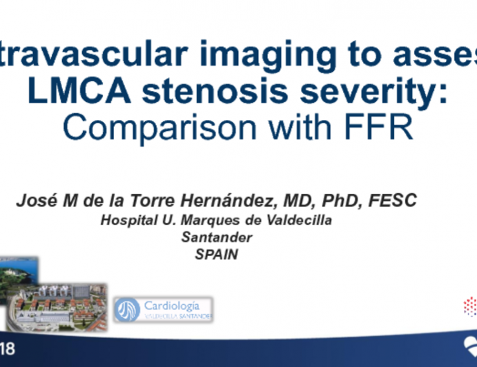 Intravascular Imaging to Assess LMCA Stenosis Severity: Comparison With FFR