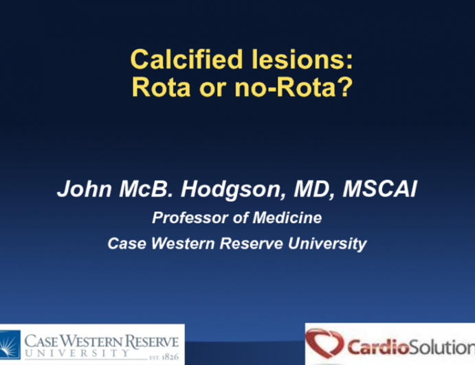 Case #3: Two Quick Cases in Which Intravascular Imaging 1) Led me to Choose Atherectomy, and 2) Directed me Away From Atherectomy