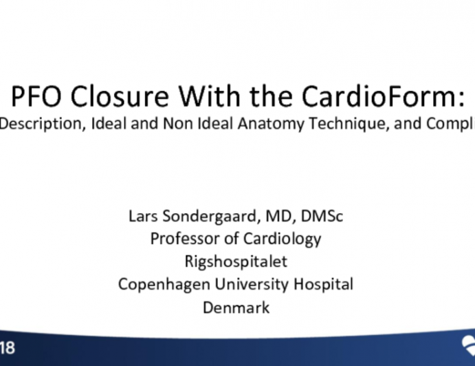 PFO Closure With the CardioForm: Device Description, Ideal and Non-Ideal Anatomy, Technique, and Complications