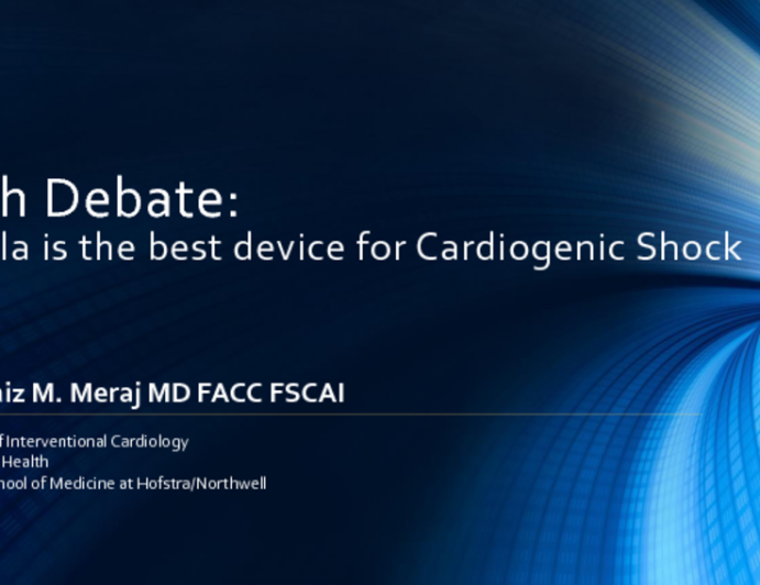 Flash Debate #2: Impella Is the Optimal Support Platform for Cardiogenic Shock