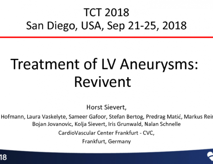 Treatment of LV Aneurysms: Revivent