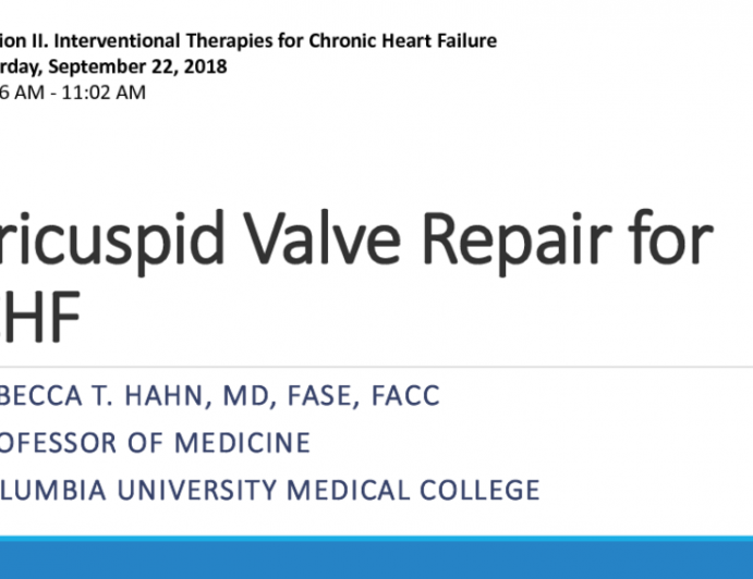 Tricuspid Valve Repair for CHF