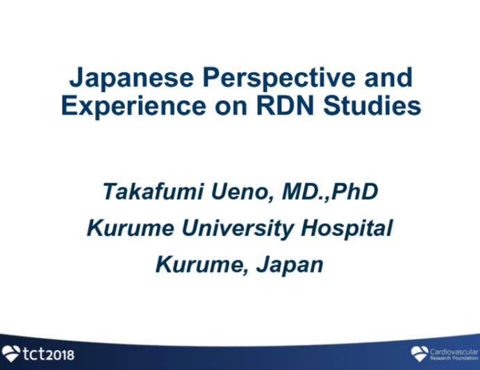 Japanese Perspective and Experience on RDN Studies