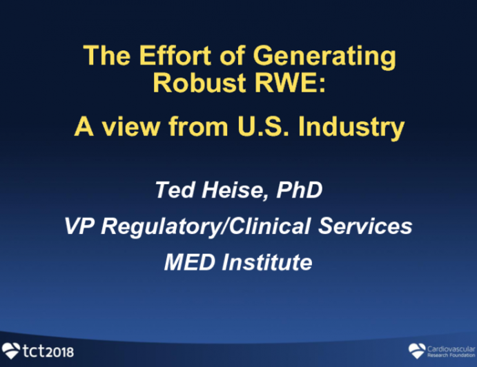 The Effort of Generating Robust RWE From US Industry