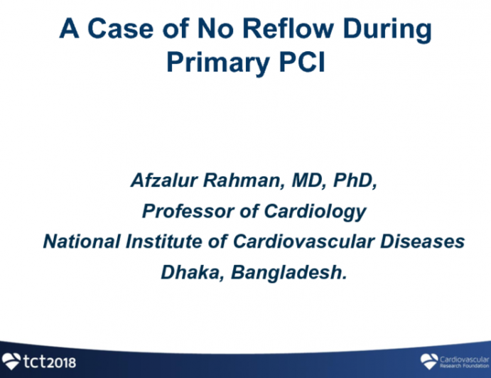 Introduction: A Case of No Reflow During Primary PCI