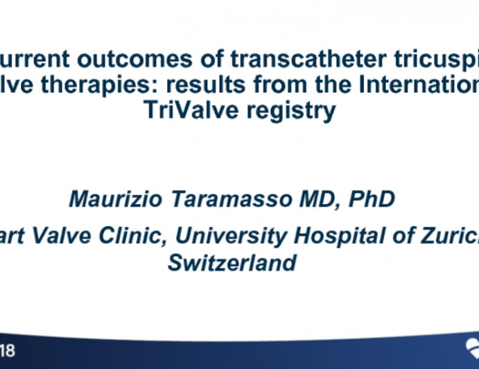 Current Outcomes of Transcatheter TR Therapies: Results from the International TriValve Registry