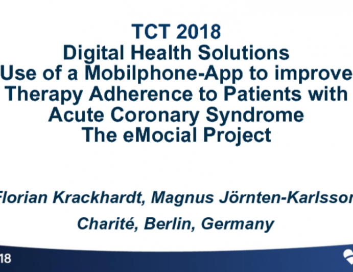 Digital Health Solutions to Improve Therapy Adherence in Patients with ACS: The eMocial Project