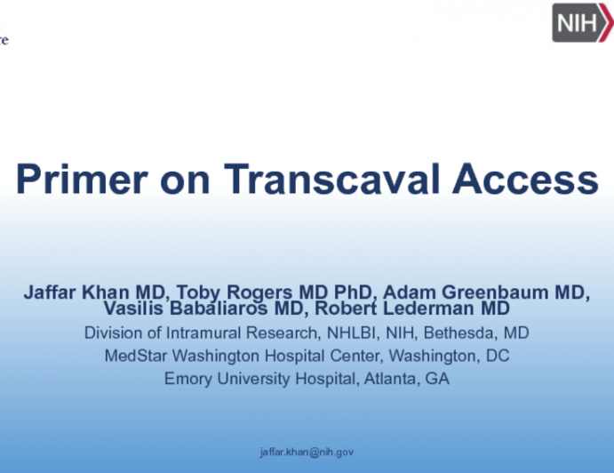 Primer on Transcaval Access