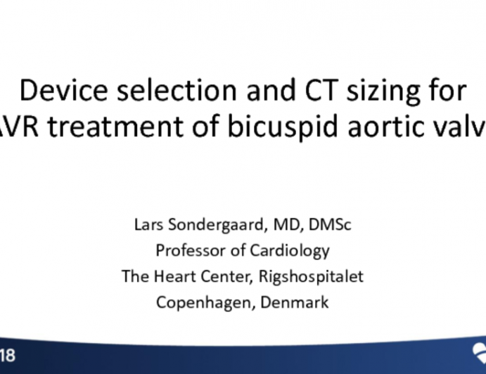 Device Selection and CT Sizing for TAVR Treatment of BAV