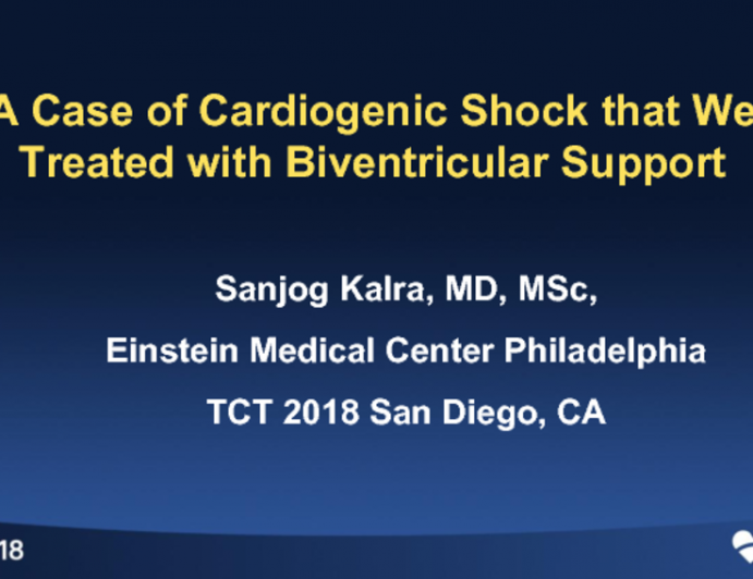 Case #9: A Case of Cardiogenic Shock That We Treated With Biventricular Support