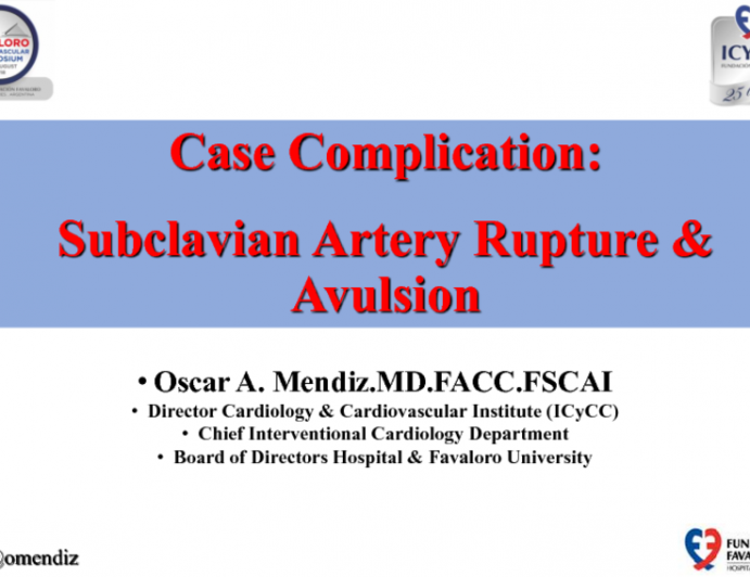 Subclavian Artery Rupture and Avulsion