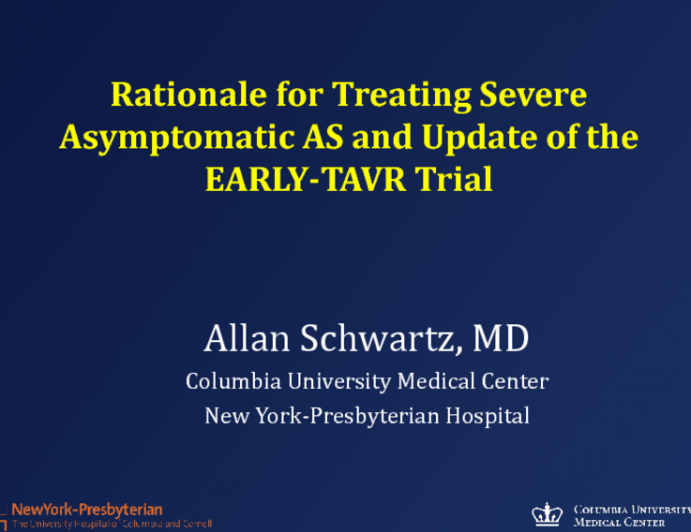 Rationale for Treating SASS and Update of the EARLY-TAVR Trial