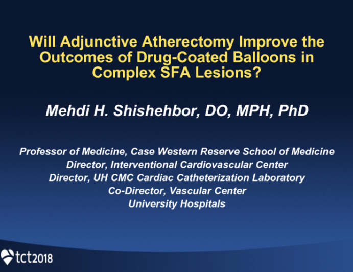Will Adjunctive Atherectomy Improve the Outcomes of Drug-Coated Balloons in Complex SFA Lesions?