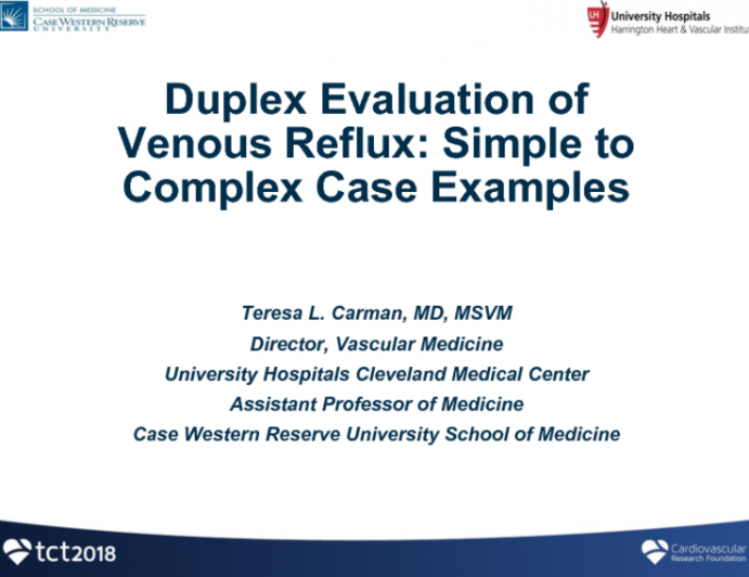 Duplex Evaluation of Venous Reflux: Simple to Complex Case Examples