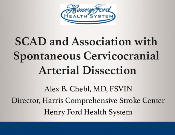 SCAD and Association with Spontaneous Cervicocranial Arterial Dissection