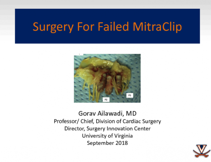Surgery After Failed MitraClip: Feasibility and Outcomes