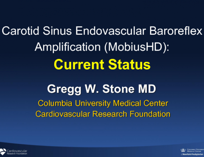 Carotid Body Endovascular Baroreflex Amplification (Vascular Dynamics MobiusHD): Current Status
