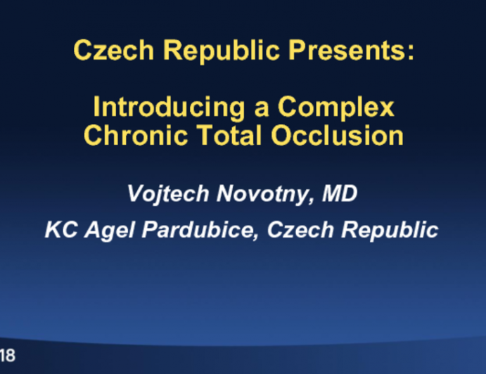 Czech Republic Presents: Introducing a Complex Chronic Total Occlusion