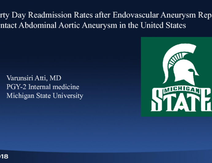 TCT-87: Thirty-Day Readmission Rate & Etiologies after Endovascular Repair of Abdominal Aortic Aneurysm: A Nationwide Analysis