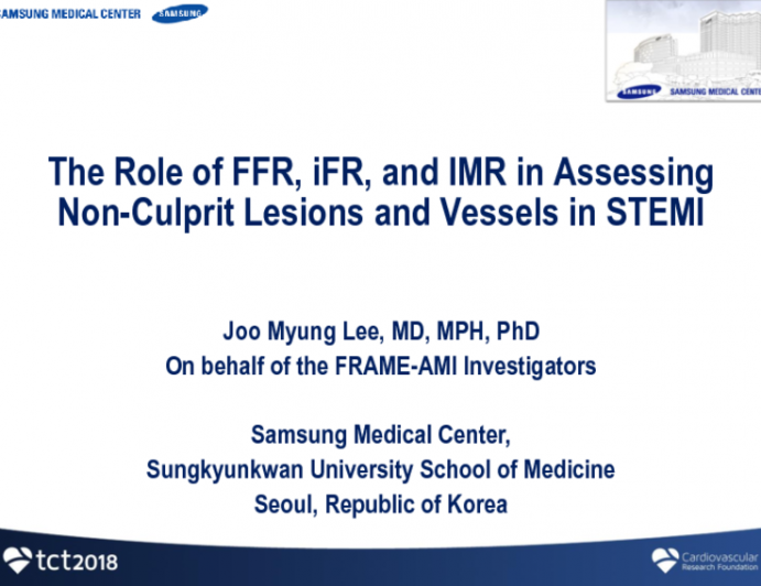 The Role of FFR, iFR, and iMR in Assessing Non-Culprit Lesions and Vessels in STEMI