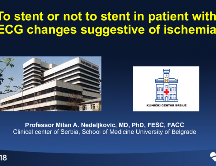 Serbia Presents: Literature Review and a Case: To Stent or Not to Stent in a Patient With ECG Changes Suggestive of Ischemia