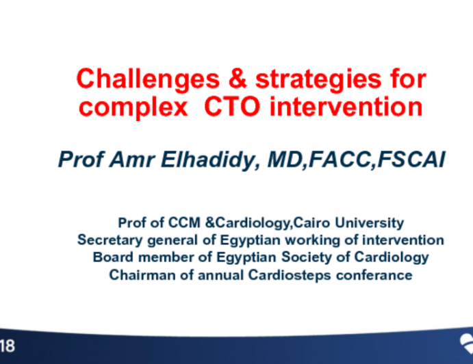 Egypt Presents to Malaysia: Challenges and Strategies for Complex CTO Intervention (With Case Studies)