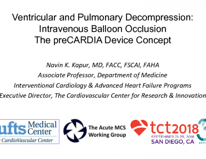 Ventricular and Pulmonary Decompression by Intravenous Balloon Occlusion: PreCardia