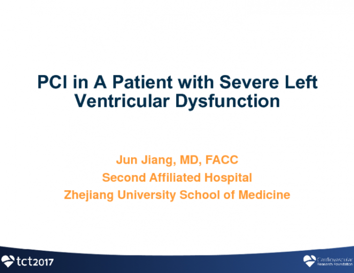 Case #6: PCI in a Patient With Severe Left Ventricular Dysfunction