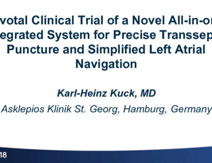 Pivotal Clinical Trial of a Novel All-in-one Integrated System for Precise Transseptal Puncture and Simplified Left Atrial Navigation