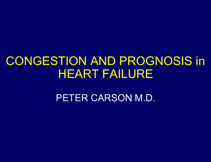 State-of-the-Art: Congestion and Prognosis in HF