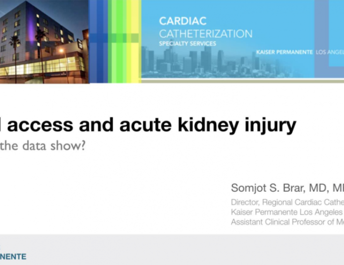 Topic 6: Radial Access and AKI- What Do We Know?