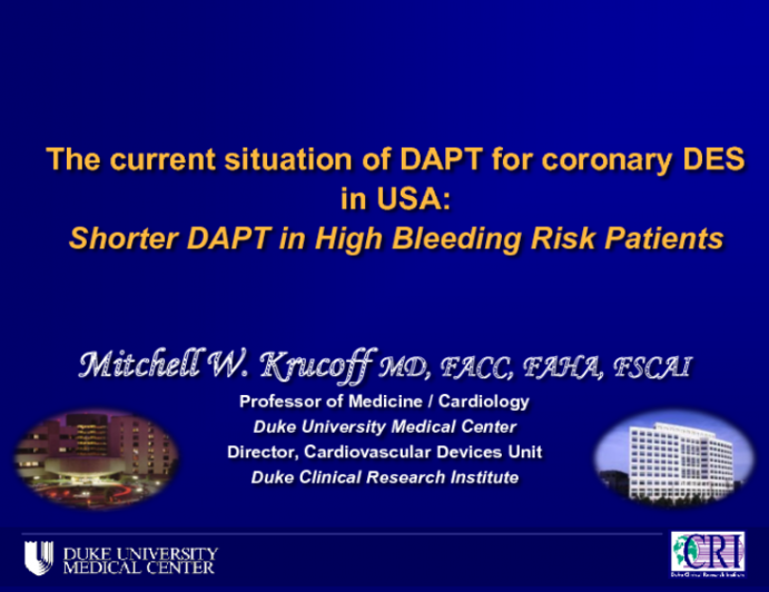 The Current Situation of DAPT for Coronary DES in US