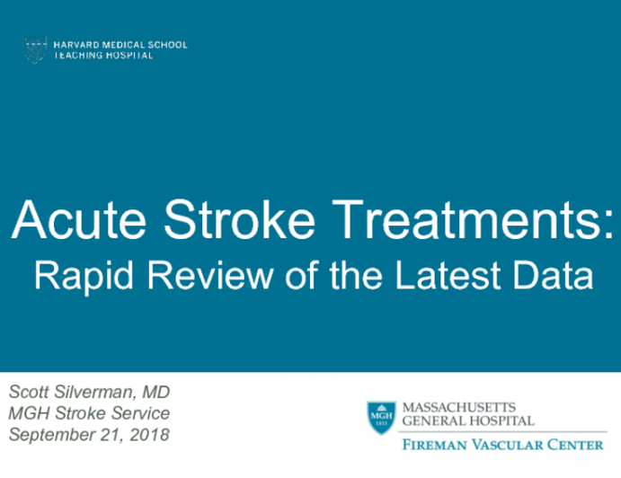 Acute Stroke Treatments: Rapid Review of the Latest Data