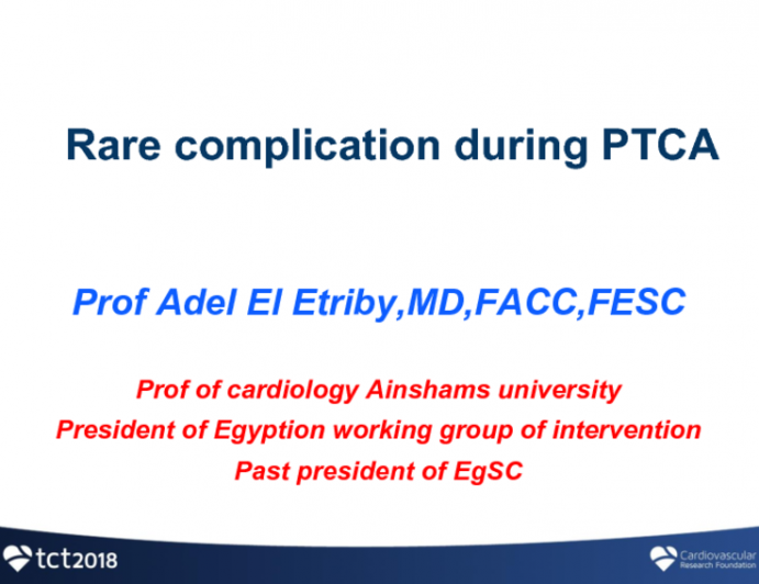 Informal Comments: Egypt Responds to Columbia on Unexpected PCI Complications