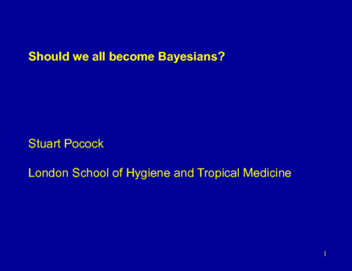 Should We All Become Bayesians?