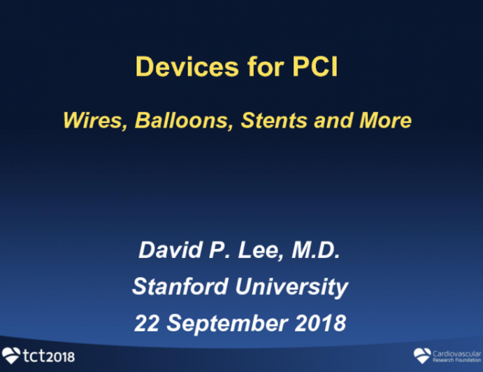 Devices for PCI (Wires, Balloons, Stents, FFR, Imaging)