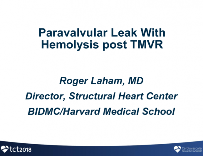 Case Presentation: Paravalvular Leak With Hemolysis