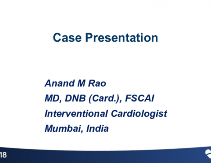Case #8: From India: Trans-Radial Rotational Atherectomy of a Critical Left Main Stenosis
